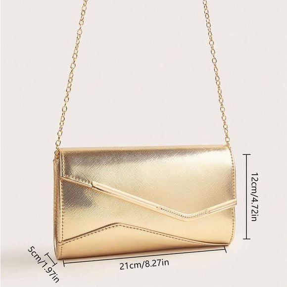 Elegant Gold Clutch Bag - Picture 8 of 8